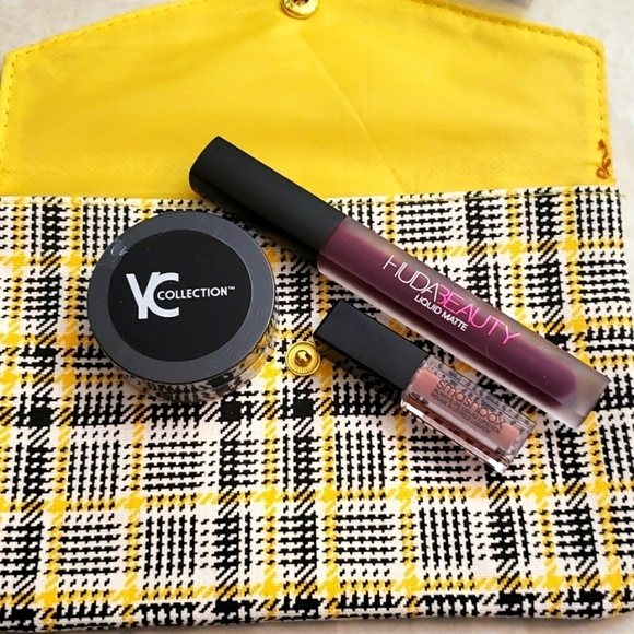 Ipsy Bag . HudaBeauty Liquid Lipstick . Smashbox Liquid Lipstick . YC Setting Po - Picture 1 of 6